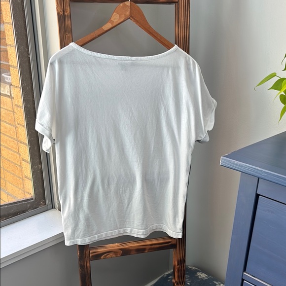 Lauren Ralph Lauren White Relaxed Dolman Sleeve Tee - Picture 4 of 5
